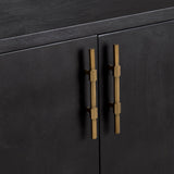Ashford Black Four-Door Sideboard by Crestview at Eve Furniture