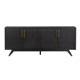 Ashford Black Four-Door Sideboard by Crestview at Eve Furniture