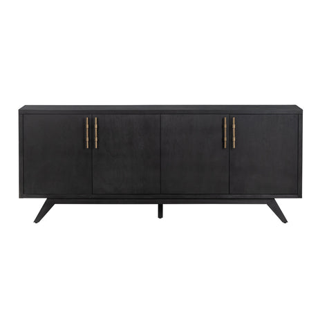 Ashford Black Four-Door Sideboard by Crestview at Eve Furniture