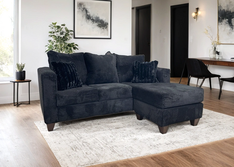 Ashira Black Reversible Sectional by Happy Homes at Eve Furniture