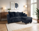 Ashira Black Reversible Sectional by Happy Homes at Eve Furniture