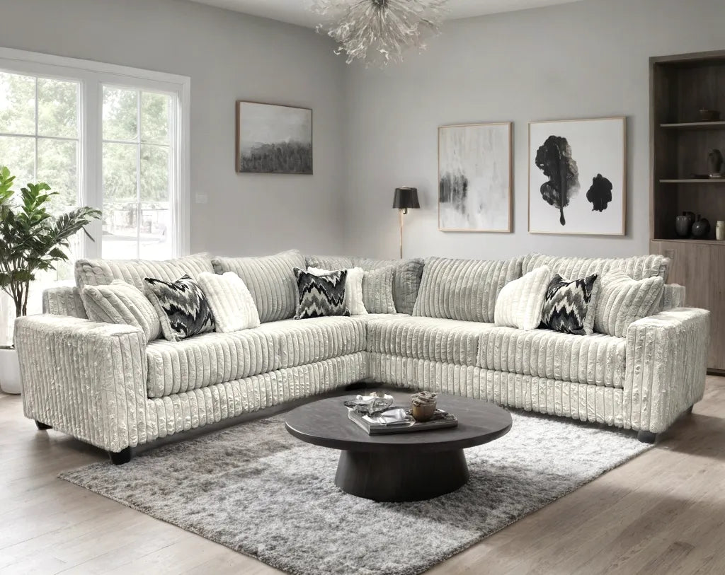 Ashira Gray Oversized Sectional by Happy Homes at Eve Furniture