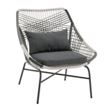 Ashland 3-Piece Patio Conversation Set with Foot Ottomans in Grey by Manhattan Comfort at Eve Furniture