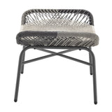 Ashland 3-Piece Patio Conversation Set with Foot Ottomans in Grey by Manhattan Comfort at Eve Furniture