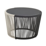 Ashland 3-Piece Patio Conversation Set with Foot Ottomans in Grey by Manhattan Comfort at Eve Furniture