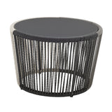 Ashland 3-Piece Patio Conversation Set with Foot Ottomans in Grey by Manhattan Comfort at Eve Furniture