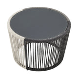 Ashland 3-Piece Patio Conversation Set with Foot Ottomans in Grey by Manhattan Comfort at Eve Furniture