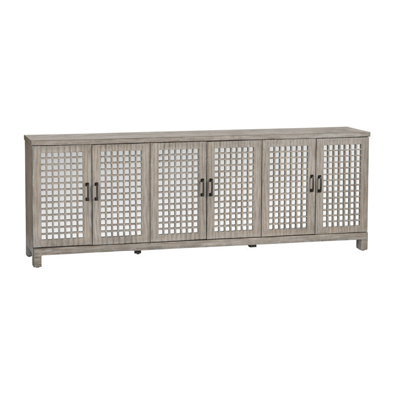 Ashlar Brown Six-Door Sideboard by Crestview at Eve Furniture