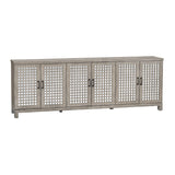 Ashlar Brown Six-Door Sideboard by Crestview at Eve Furniture