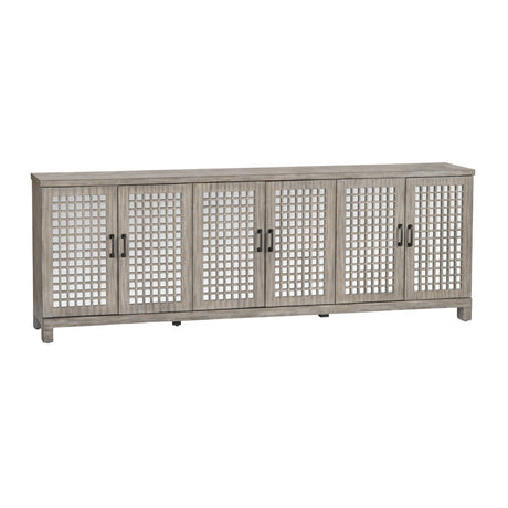 Ashlar Brown Six-Door Sideboard by Crestview at Eve Furniture