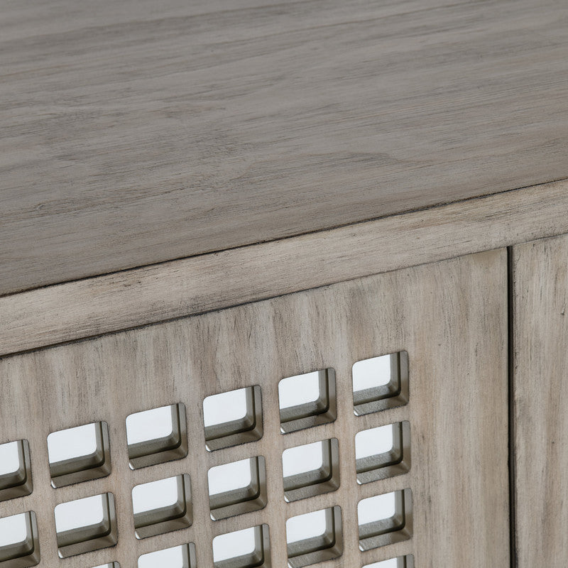 Ashlar Brown Six-Door Sideboard by Crestview at Eve Furniture