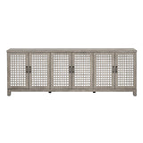 Ashlar Brown Six-Door Sideboard by Crestview at Eve Furniture