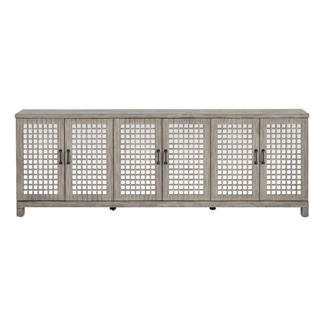Ashlar Brown Six-Door Sideboard by Crestview at Eve Furniture