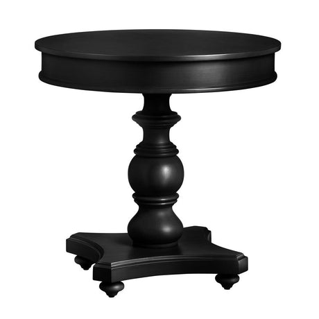 Ashleigh Black Round Accent Table by Crestview at Eve Furniture
