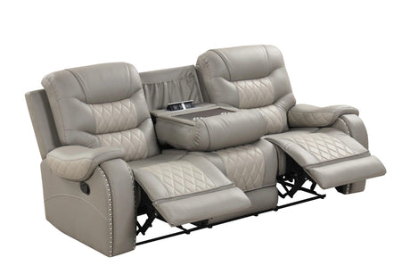 Ashley Gray 3-Piece Reclining Living Room Set by Happy Homes at Eve Furniture