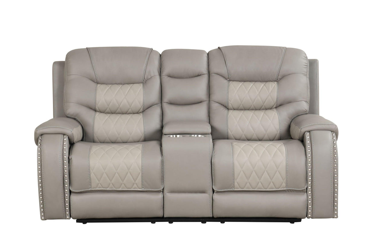 Ashley Gray 3-Piece Reclining Living Room Set by Happy Homes at Eve Furniture