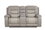 Ashley Gray 3-Piece Reclining Living Room Set by Happy Homes at Eve Furniture
