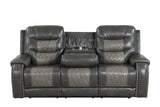 Ashley Gray Two-Tone 3-Piece Reclining Living Room Set by Happy Homes at Eve Furniture