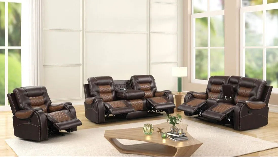 Ashley Oversized 3-Piece Reclining Living Room Set by Happy Homes at Eve Furniture