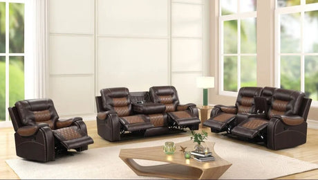 Ashley Oversized 3-Piece Reclining Living Room Set by Happy Homes at Eve Furniture