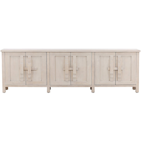 Ashlin Sideboard, White Wash by Dovetail at Eve Furniture