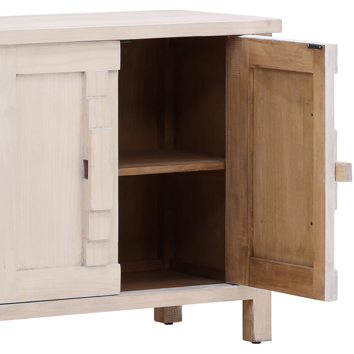 Ashlin Sideboard, White Wash by Dovetail at Eve Furniture