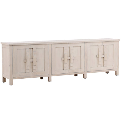 Ashlin Sideboard, White Wash by Dovetail at Eve Furniture