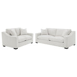 Ashlyn Sand 2-Piece Upholstered Track Arm Living Room Set by Coaster at Eve Furniture
