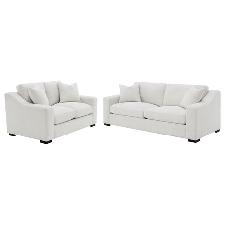 Ashlyn Sand 2-Piece Upholstered Track Arm Living Room Set by Coaster at Eve Furniture