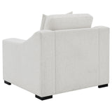 Ashlyn Sand Fabric Upholstered Track Arm Accent Chair by Coaster at Eve Furniture