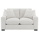 Ashlyn Sand Fabric Upholstered Track Arm Loveseat by Coaster at Eve Furniture