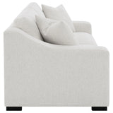 Ashlyn Sand Fabric Upholstered Track Arm Sofa by Coaster at Eve Furniture