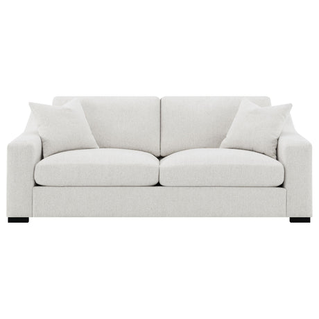 Ashlyn Sand Fabric Upholstered Track Arm Sofa by Coaster at Eve Furniture