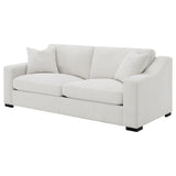 Ashlyn Sand Fabric Upholstered Track Arm Sofa by Coaster at Eve Furniture