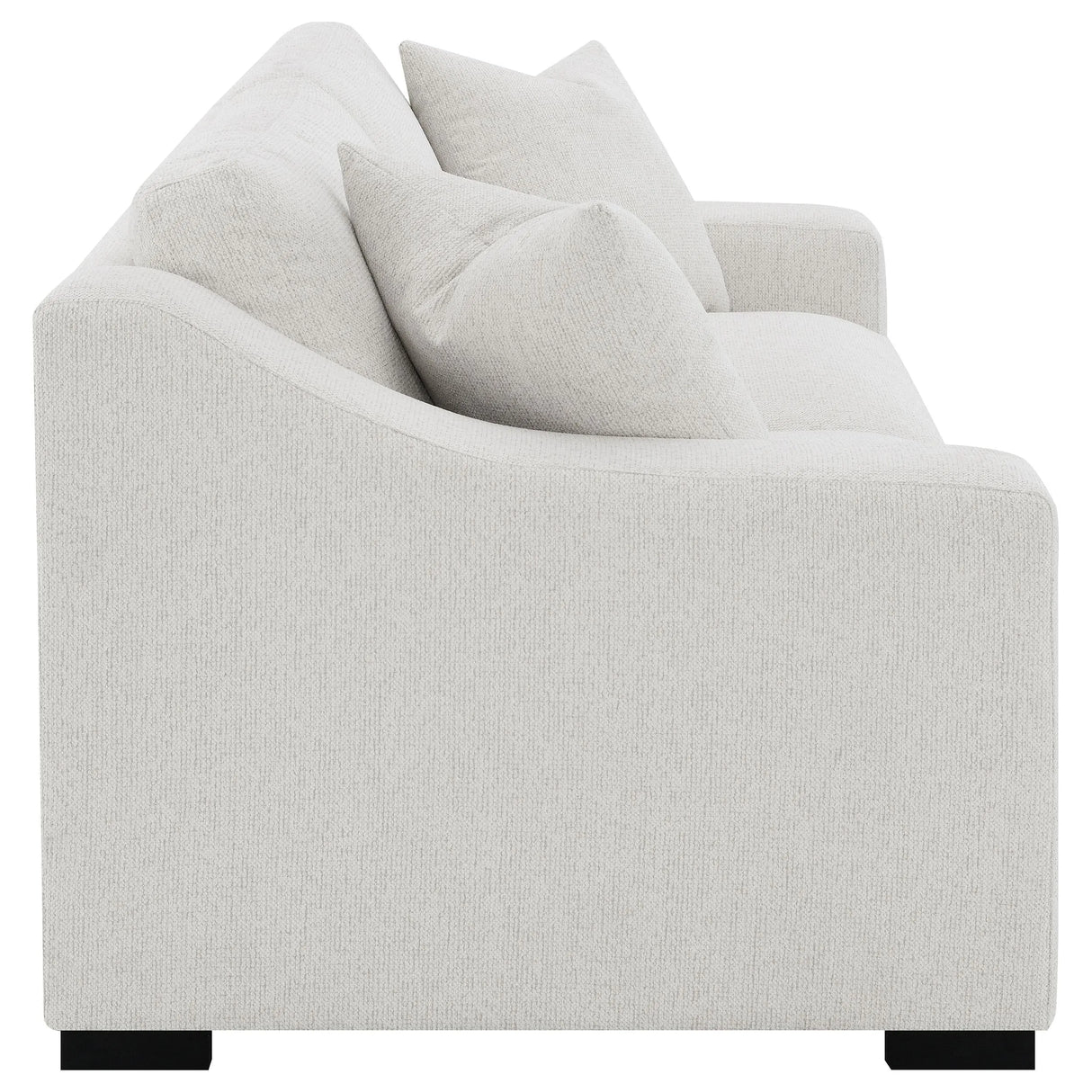 Ashlyn Sand Fabric Upholstered Track Arm Sofa by Coaster at Eve Furniture