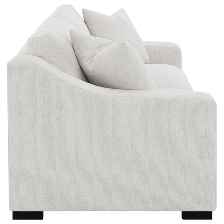 Ashlyn Sand Fabric Upholstered Track Arm Sofa by Coaster at Eve Furniture