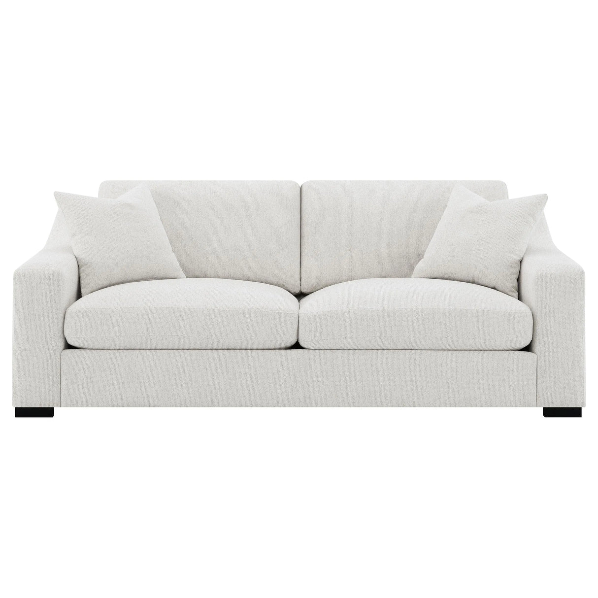 Ashlyn Sand Fabric Upholstered Track Arm Sofa by Coaster at Eve Furniture