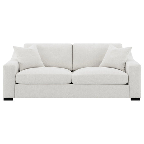 Ashlyn Sand Fabric Upholstered Track Arm Sofa by Coaster at Eve Furniture