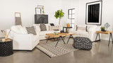 Ashlyn Upholstered Sloped Arm Sofa White by Coaster at Eve Furniture