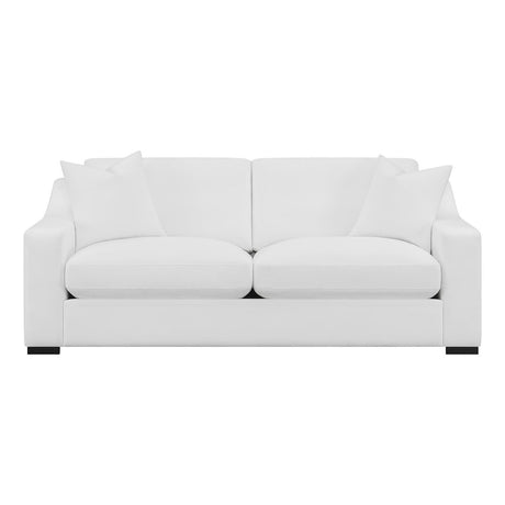 Ashlyn Upholstered Sloped Arm Sofa White by Coaster at Eve Furniture