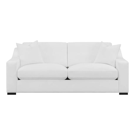 Ashlyn Upholstered Sloped Arm Sofa White by Coaster at Eve Furniture