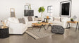 Ashlyn White 2-Piece Upholstered Sloped Arms Living Room Set by Coaster at Eve Furniture