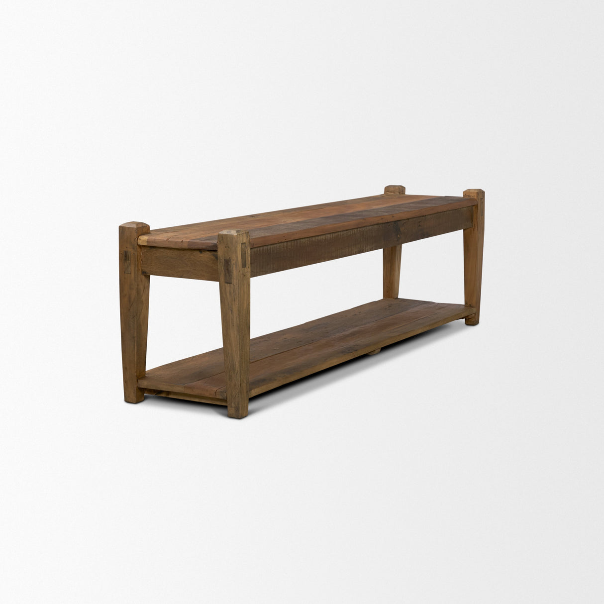 Ashwick Dark Brown Reclaimed Wood Bench by Mercana at Eve Furniture