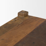 Ashwick Dark Brown Reclaimed Wood Bench by Mercana at Eve Furniture
