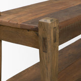 Ashwick Dark Brown Reclaimed Wood Bench by Mercana at Eve Furniture