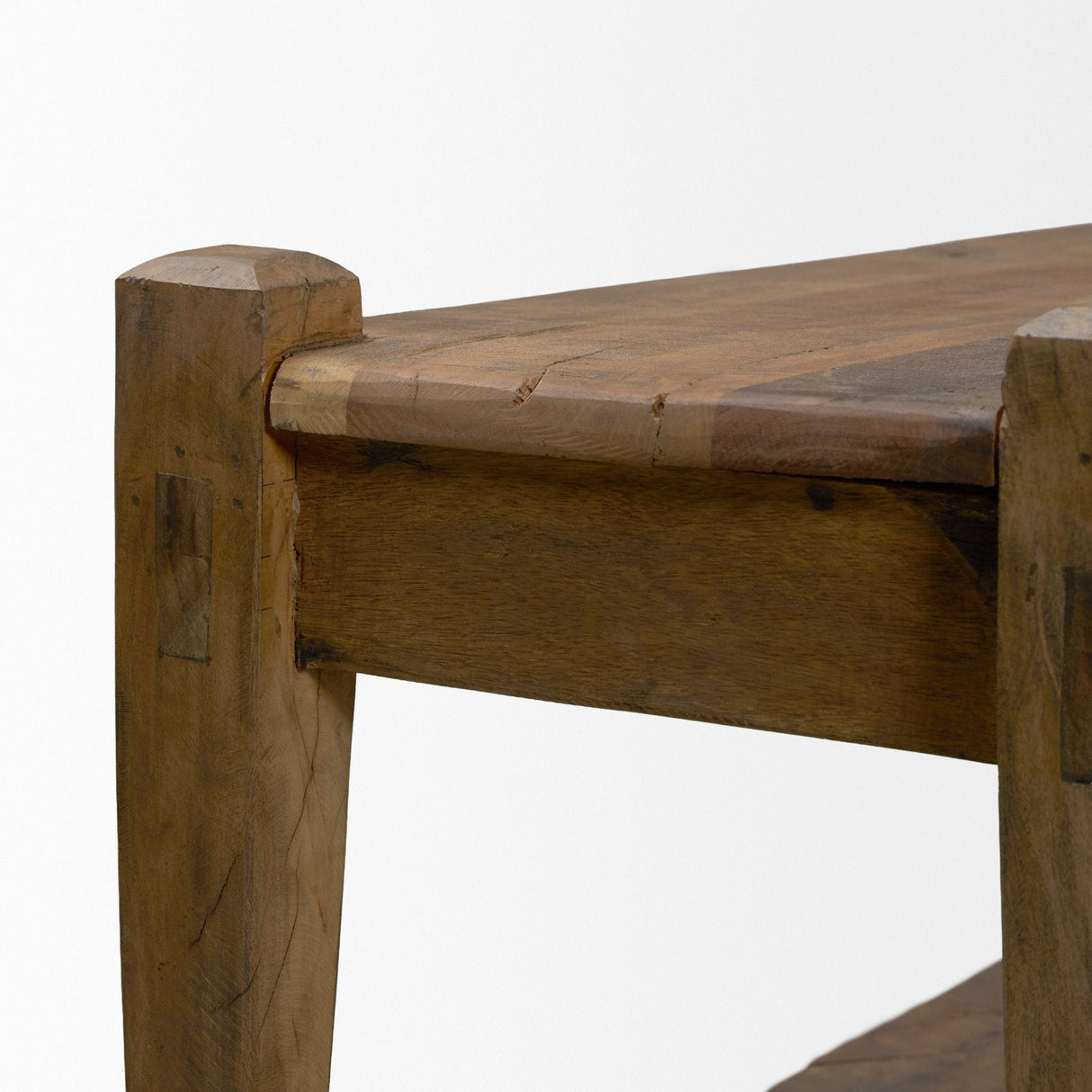 Ashwick Dark Brown Reclaimed Wood Bench by Mercana at Eve Furniture
