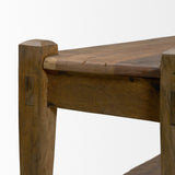 Ashwick Dark Brown Reclaimed Wood Bench by Mercana at Eve Furniture