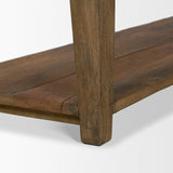Ashwick Dark Brown Reclaimed Wood Bench by Mercana at Eve Furniture