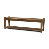 Ashwick Dark Brown Reclaimed Wood Bench by Mercana at Eve Furniture