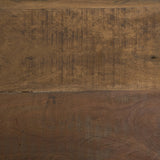 Ashwick Dark Brown Reclaimed Wood Square Coffee Table by Mercana at Eve Furniture